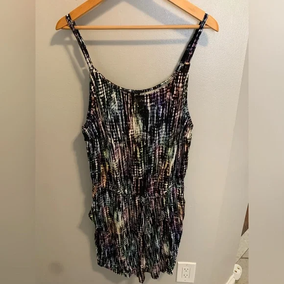 LoveSick Multi-Color Abstract Print Romper - Size 1 - Picture 6 of 8